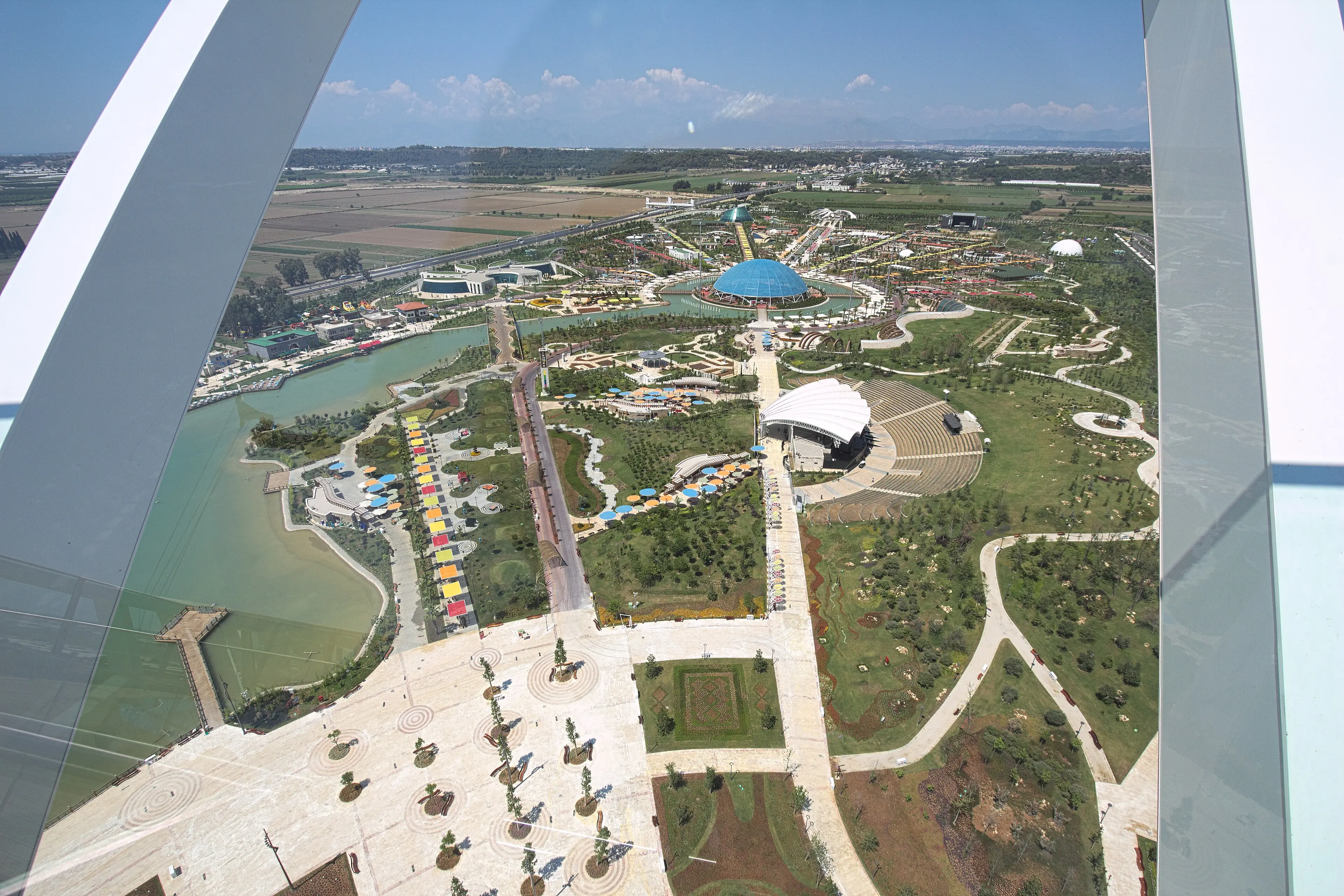 Парк Expo 2016 в Аксу рядом с Алтынташем, вид сверху